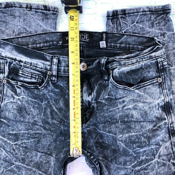 RUDE 30x32 Super Skinny Acid Wash Men’s Jeans - Picture 4 of 8